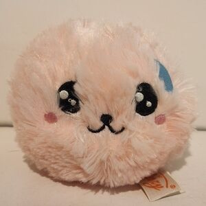 4” Linzy Pink Round Slow Rise Squish Kawaii Plush